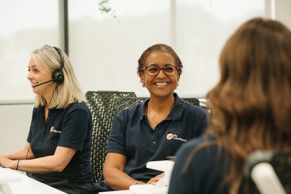 MyCareSpace team on the phone speaking to families